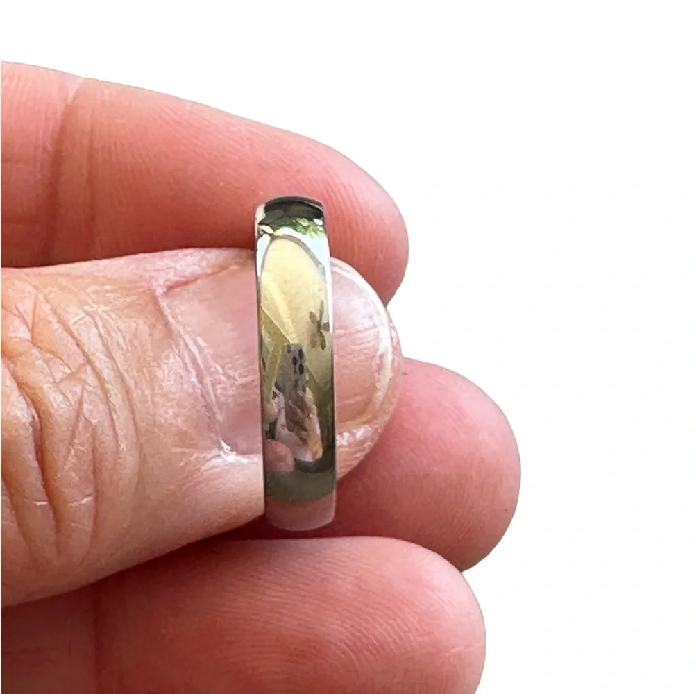 Unisex Silver Band Ring